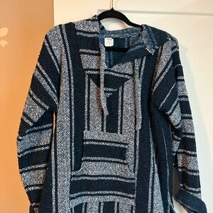 Men's Striped Hooded Sweater